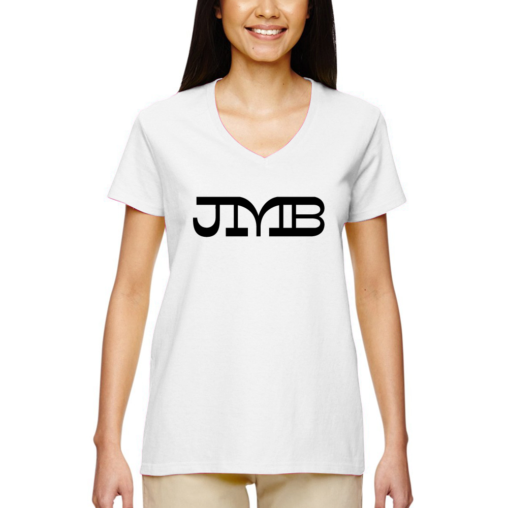 Short Sleeve Woman's Deep V Neck Tee