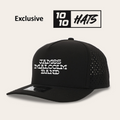 Exclusive 1010Hats: Black 5 Panel Dryfit Snapback Hat
