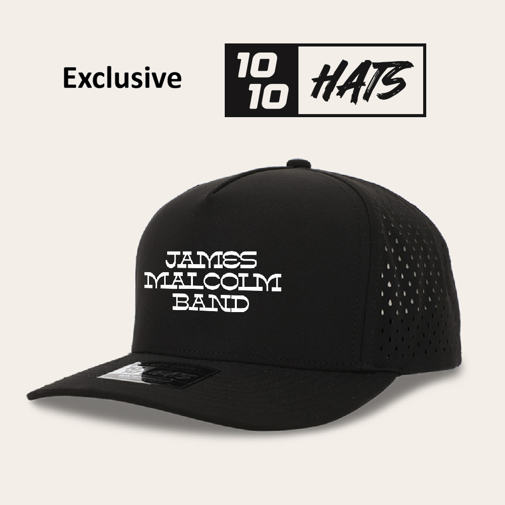 Exclusive 1010Hats: Black 5 Panel Dryfit Snapback Hat